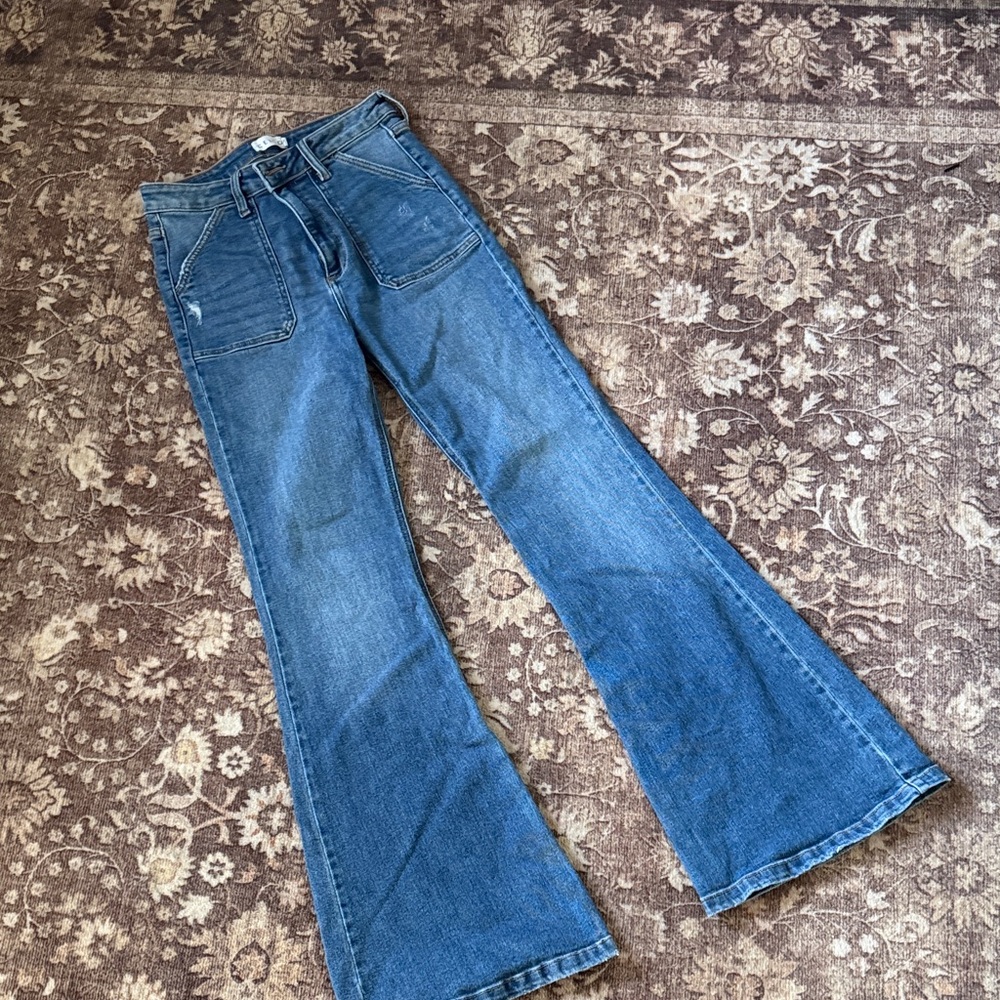 Cello Classic Blue Flare Jeans